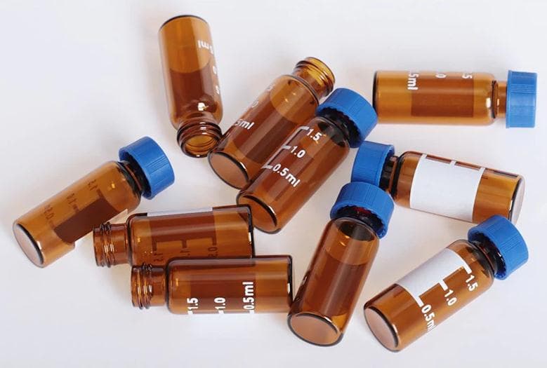 Lab liquid Chromatography Analysis 5.0 Borosilicate Glass 2ml Aijiren Hplc Vials with label manufacturer